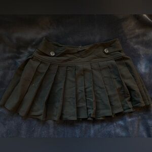 Black Pleated Skirt